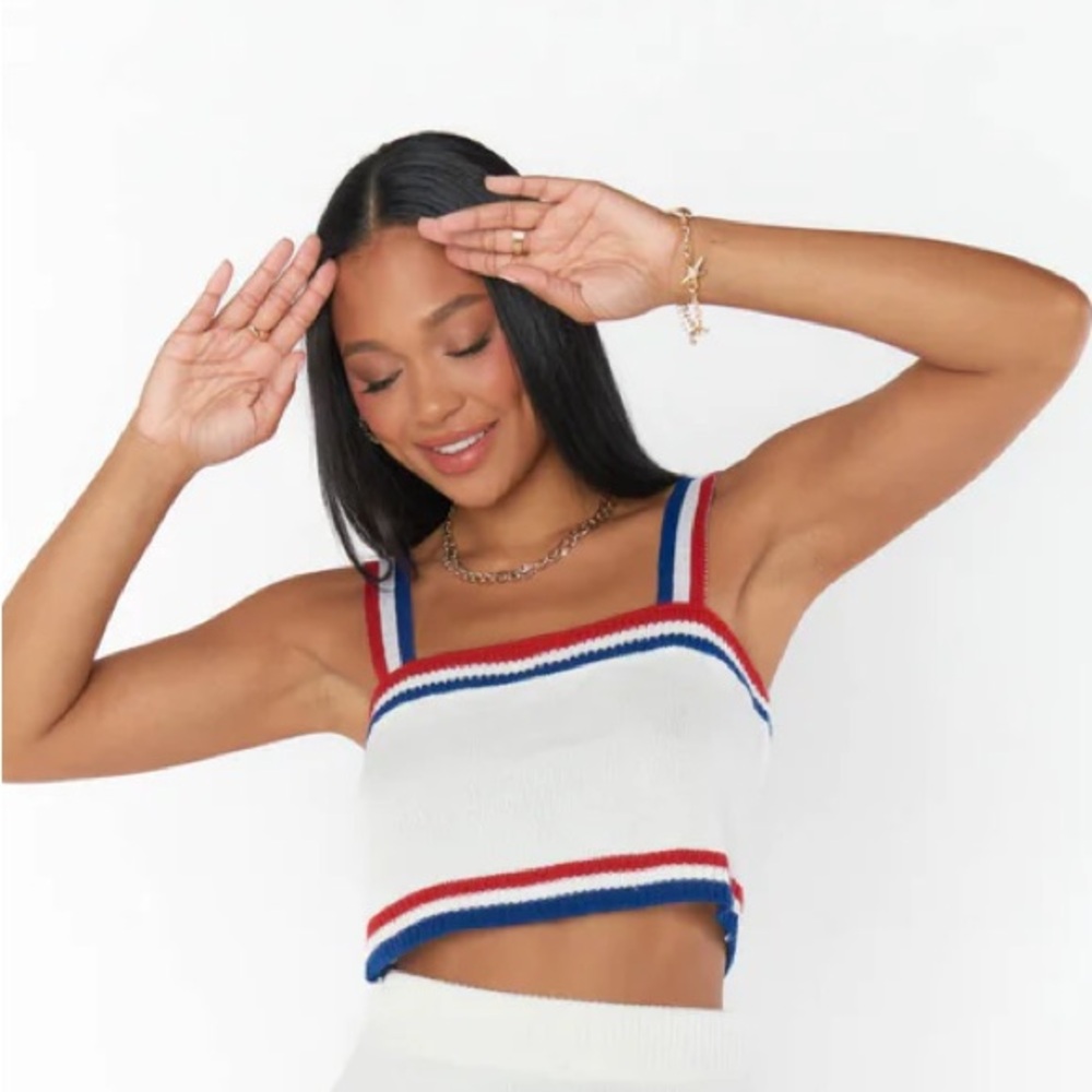 SHOW ME YOUR MUMU Below Deck Crop Top, Size Medium. - Picture 4 of 8